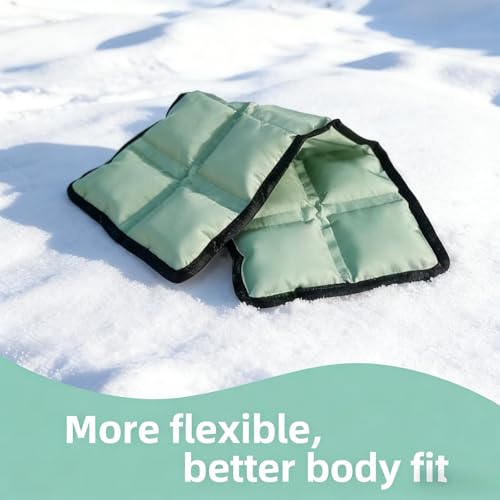 Reusable Flexible Ice Pack 10"x4"x0.7" for Pain Relief – Cold & Hot Compress for Injuries, Swelling, Muscle Soreness, Surgery – Microwave & Freezer Safe for Back, Shoulder, Knee, Neck