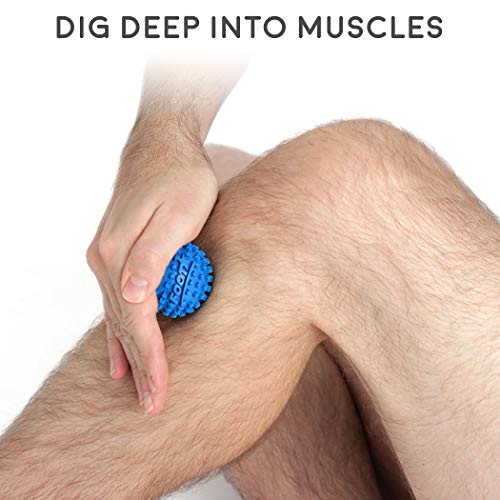 Body Back Foot Star® Massager Ball and Plantar Fasciitis Roller - Soothe Foot Stress, Discomfort, Aches, & Tightness (2-Inch, Blue) - style: Single