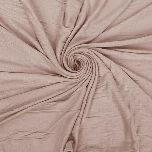 Hijab Scarf for Women Soft Cotton Muslim Jersey Hijab Head Wrap Scarves Fashion Long Scarf Shawls - color: Light Brown