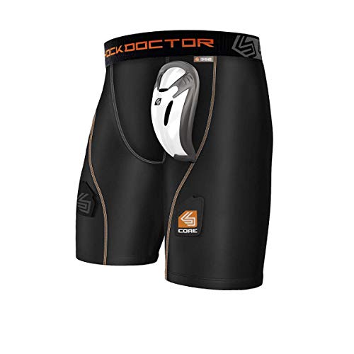 Shock Doctor Core Support Hockey Shorts with Protective Bioflex Cup (Youth/Boys) - size: X-Small