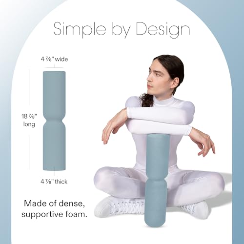 Bala Hourglass Foam Roller (Sea) - Soft Density Back Roller Foam for Physical Therapy, Deep Tissue Muscle Massage, Flexibility & Stretching - Workout Roller for Yoga, Neck, Back & Legs Exercise - color: Sea