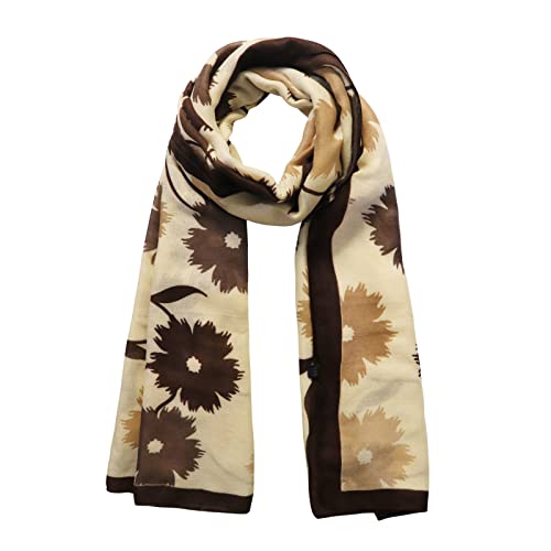 FINIZO Women's Fashion Scarves, Lightweight Cotton Blend Neck Scarves - color: 41