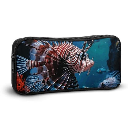 Fish in Fish Tank Pencil Case Portable Makeup Bag Big Capacity Pen Pouch Small Travel Cosmetic Bag Multifunctional Office Supplies Organizer