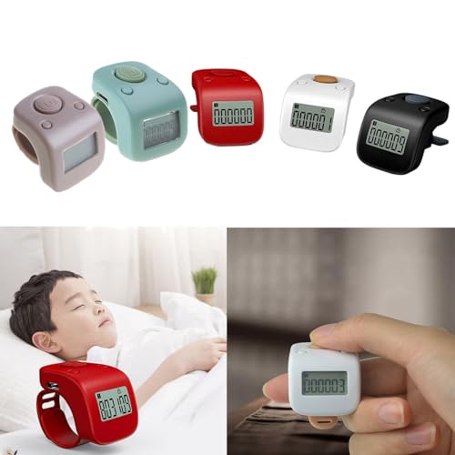 Digital LCD Tally Counter Rechargeable Counter 6 Channel Counting 6 Digit Beads Prayer Counter