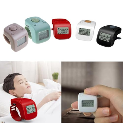Digital LCD Tally Counter Rechargeable Counter 6 Channel Counting 6 Digit Beads Prayer Counter