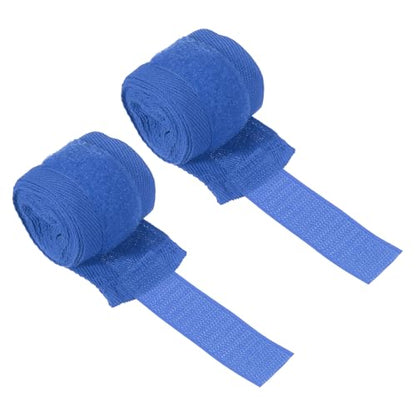 PATIKIL Boxing Hand Wraps, Elastic Boxing Wraps Cotton Fist Mitts Wrist Straps Protection for Muay Thai Martial Art - color: Blue, size: 98 inch
