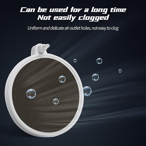 Nano Aquarium Air Stones, Fish Tank Oxygen Aerator (80-130Gal) | 5Inch, Comes with Air Tube, Control Valve and Check Valve, Quiet Operation, Nano Bubbles, Improve Dissolved Oxygen - size: 5 inch for 80 to 130 gallon tanks