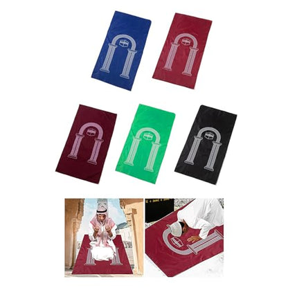 Portable Muslims Prayer Rugs Pilgrimages Prayer Mat Soft Worship Kneel Floor Carpet Travel Islamic Prayings Blanket