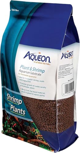 Aqueon Plant and Shrimp Aquarium Substrate, Aqua Soil for Fish Tanks, 5 Pounds (Pack of 8) - size: 5 Pounds (Pack of 8)