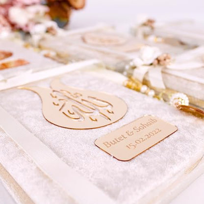IEF Personalized Yaseen Dua Book Prayer Beads Islamic Gift Set, Ramadan Eid Wedding Birthday Anniversary Mother's Day Father's Day Gifts, Party Favors for Guests in Bulk - color: Style-2