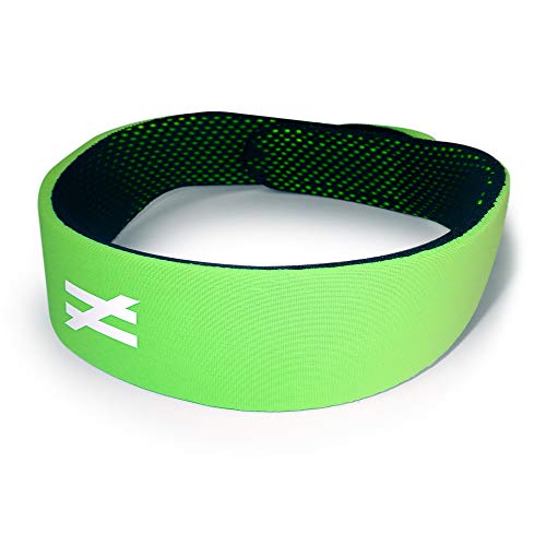 Unequal Halo 1 – 6mm Protective Headgear with Military-Grade Patented Composite, Coated Aramid Fabric - color: Lime, size: Large-X-Large