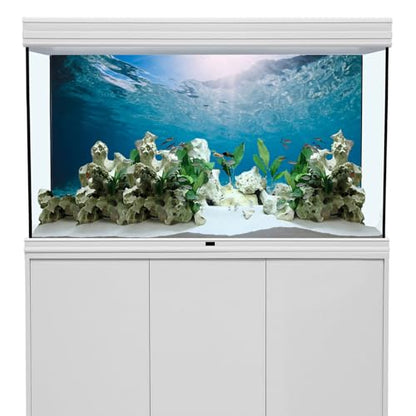 AWERT 24x12 in Aquarium Backdrop Undersea Ocean Floor Fish Tank Background | AWERT Clear Underwater Seabed Theme Polyester Terrarium Background - size: 24x12in/60x30cm