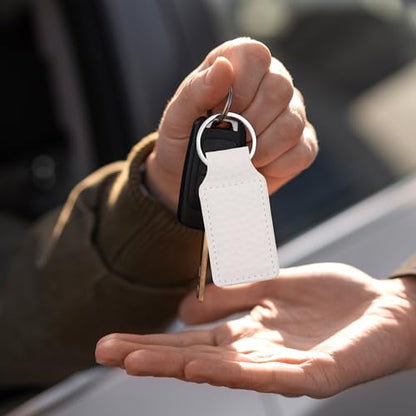 LaserGram Rectangle Keychain, Allah 2, Personalized Engraving Included (Golf White) - color: Golf White
