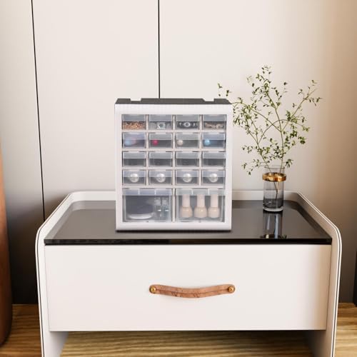 Gonice 18 Drawer Plastic Screw Storage Organizer, Tool Storage Box for Screws, Nuts and Small Parts - style: 18 drawer