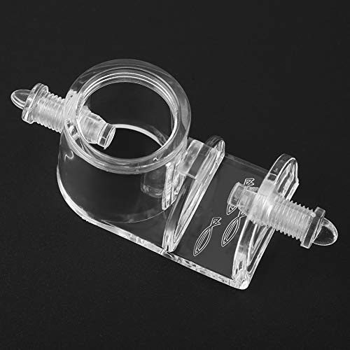 Zerodis Aquarium Acrylic Hose Clamp/Holder Fish Tank Accessories for 22mm Fish Tank Tube Easy Installation Accessory Aquarium Acrylic Hose Clamp/Holder Stable Supplies