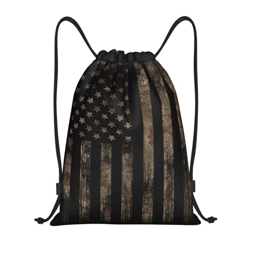 Gianlaima Drawstring Backpack Gym draw string bag For Men Women - color: Black7