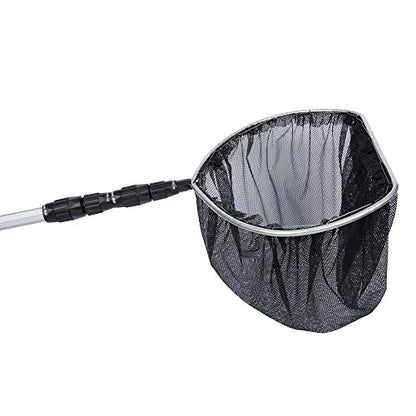 TetraPond Telescoping Pond Net, 14" Ring | Extends To 5', Flattened Top Edge, 16" Deep Net, Safe Fish Retrieval - size: 1 ct