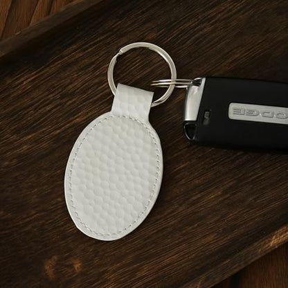 LaserGram Oval Keychain, Allah 1, Personalized Engraving Included (Golf White) - color: Golf White