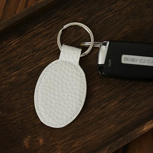 LaserGram Oval Keychain, Allah 1, Personalized Engraving Included (Golf White) - color: Golf White