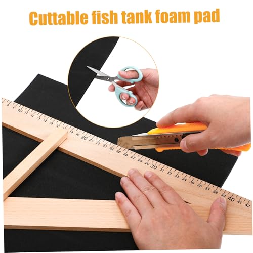 BESTonZON Reptile Terrarium Mat Thick Non Slip Fish Tank Bottom Pad Mat for Aquariums Durable Insulated Aquarium Leveling