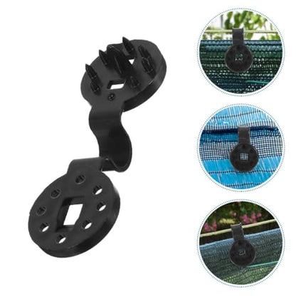 Beavorty 150pcs round Sunshade Clips Heavy Duty Non-slip Mesh Buckles for Garden Netting and Shade Cloth Fixing, Removable Reusable Tarp Clamps for Backyard and Greenhouse Use