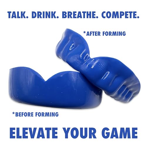 Zero-G Sports Mouthguard Blue 1-Pack - Adult Size - Boil & Bite - Basketball, Football, Soccer, Baseball, Hockey, Lacrosse - color: Blue