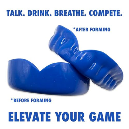 Zero-G Sports Mouthguard Blue 1-Pack - Adult Size - Boil & Bite - Basketball, Football, Soccer, Baseball, Hockey, Lacrosse - color: Blue