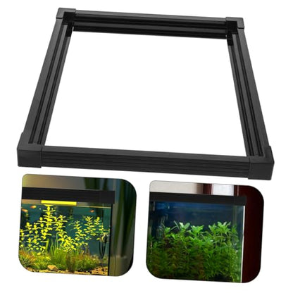 Kisangel Fish Tank Protector Strip Double Design for Aquariums Easy Installation Edge Protector for Home and Commercial Use - size: 45.00X45.00X2.50CM
