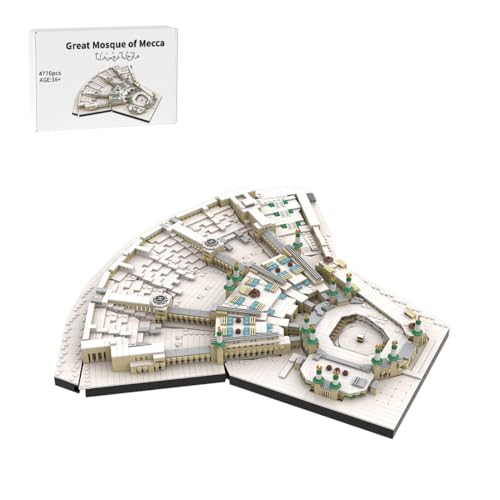 Great Mosque of Mecca Architecture Building Blocks Set, 4776PCS World Famous Landmark Street View Collection Display Model Home Decor Kits, Gifts for Bricks Enthusiasts, MOC-184753