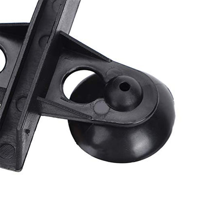 Aquarium Separation Clip Fish Tank Divider 40PCS PVC Suction Cup Support Board for Breeding Fish Preventing Fighting White Black 6.5x5.3cm (Black) - color: Black