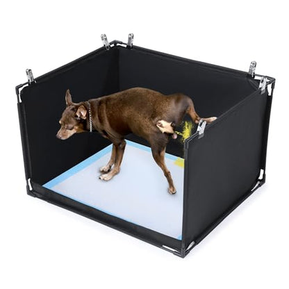 HOMBYS Dog Pee Pad Holder with High Walls, No-Spill Indoor Potty for Large Dogs, Foldable Puppy Litter Box, Patent Pending (25.2" Lx21.3 Wx15.7 H) - size: 25.2"Lx21.3"Wx15.7"H