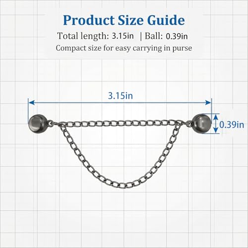 Magnetic Clothing Clips ，Magnet Pins With Chain Multi Function Hijab Buttons Shirt Clips for Women
