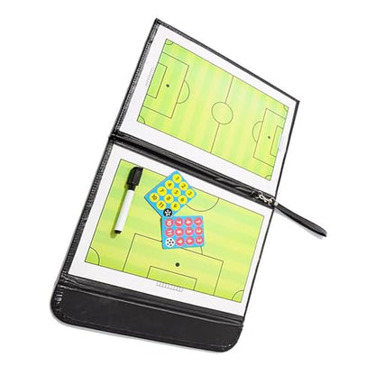 Estink Soccer Coaching Board, Magnetic Double Sides Football Strategy Clipboard with Marker Pen and Eraser, for Soccer Training Teaching