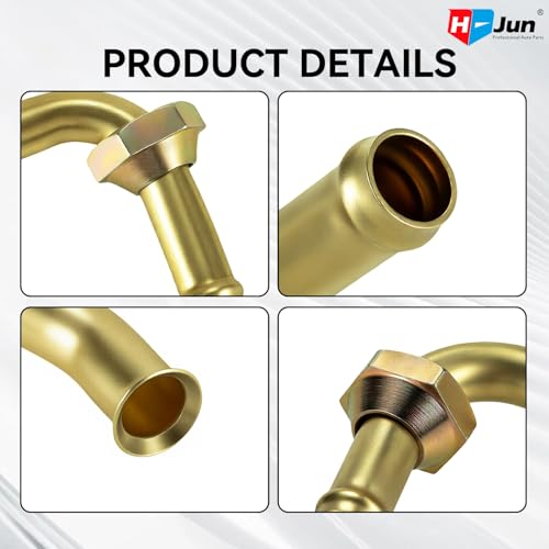 Transmission Cooler Line Connector for Honda Accord 1998-2002 | M14x1.5 Male Thread Oil Cooler Tube Connector, Direct Replacement