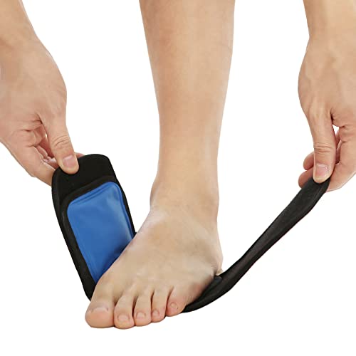 BODYPROX Cold & Hot Therapy Wrap, Reusable Gel Pack for Pain Relief. Great for Sprains, Muscle Pain, Bruises, Injuries, Etc. (Foot, Arm, Elbow, Ankle).
