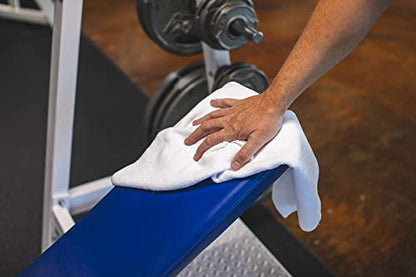 The Rag Company - Sport & Workout Towel - Gym, Exercise, Fitness, Spa, Ultra Soft, Super Absorbent, Fast Drying Premium Microfiber, 320gsm, 16in x 27in, Red (3-Pack) - color: Red