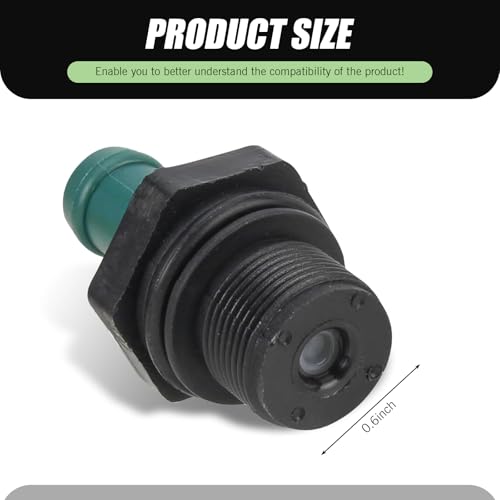 1 PC Automotive Crankcase Ventilation Valve, PCV Check Valve, Replaces OEM #11810-6N202 11810-EA200 11810-6N201 11810-53J00 Quick-modification Accessories, for Nissan Infiniti (Black & Green)