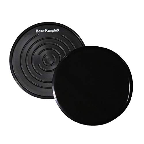 Bear KompleX Sliding Core Discs, 2-Pack Dual-Sided Fitness Sliders, Improve | For Home Workouts, Exercise on Hardwood or Carpeted Surfaces, Strengthen Core, Improve Balance, Home-Workout PDF, Dual-Sided