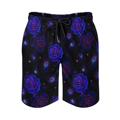Mens Trunks Breathable Quick Dry Mesh Lining Summer Holiday Beach Board Shorts - color: Style-6, size: Medium