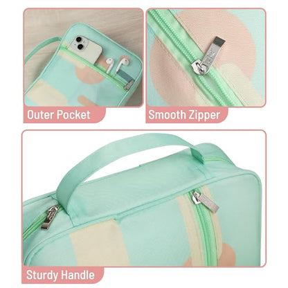 Mr. Pen- Bible Cover Case | Carrying Book Case with Durable Handle and Zippered Pocket, Bible Protective Church Bag for Men & Women, Christian Gifts - color: Green Serenity