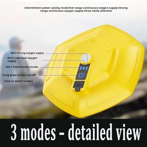 IPX7 Waterproof Floating Bait Bucket Aerator, Rechargeable Floating Oxygen Pump,Lightweight Rustproof,for Fish Tank, Bait Bucket, Shrimp Tank, Hydroponic System