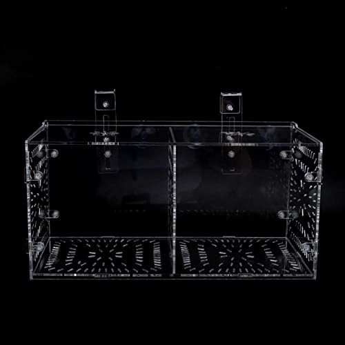Fish Isolation Breeding Box Acrylic Incubator Floating Aquarium Hatchery Breeding and Parenting Box for Fish Aquarium(30CM*15CM*15CM)