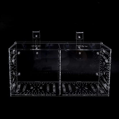 Fish Isolation Breeding Box Acrylic Incubator Floating Aquarium Hatchery Breeding and Parenting Box for Fish Aquarium(30CM*15CM*15CM)
