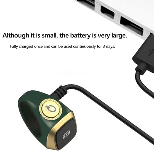 Smart Tasbih Zikr Ring, 20mm Muslim Digital Azan Alarm Clock, Tasbih Counter Smart Ring (Green)