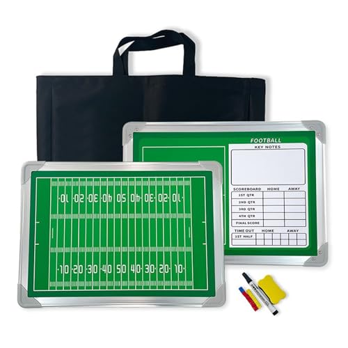 Magnetic Rugby Coaching Board, Rugby Clipboard for Coaches with Marker Pens, Magnets, Storage Bag, Eraser, for Training