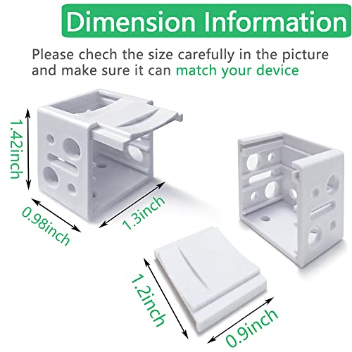 Mini Blind Brackets, 1 Inch Window Blind Brackets for Headrail Holder, Mini Blinds Box Mounting Bracket (4 pcs)