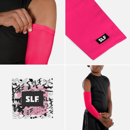 Solid Arm Sleeve - color: Hue Pink, size: X-Large