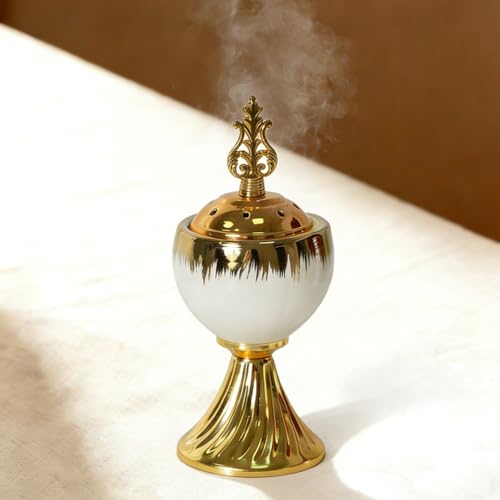 Bakhoor Incense Burner Holder 7.76in Height Stable Ceramic Incense Burner - size: Style A