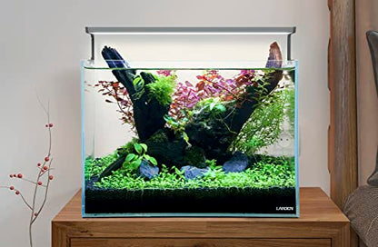 45P 10 Gallon Rimless Low Iron Aquarium Fish Tank,W17.7×D11.8×H11.8 in(45x30x30cm) 5mm Thickness with Nano Foam Leveling Mat - size: 10Gal W17.7×D11.8×H11.8 in(45x30x30cm)