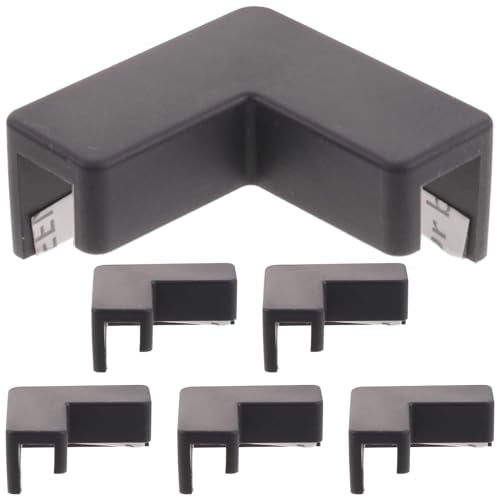 Fish Tank Corner Guards Safety Bumpers for Soft Black Silicone Edge Protectors Medium Size 6pcs Aquarium Tank Corner Protectors and Furniture